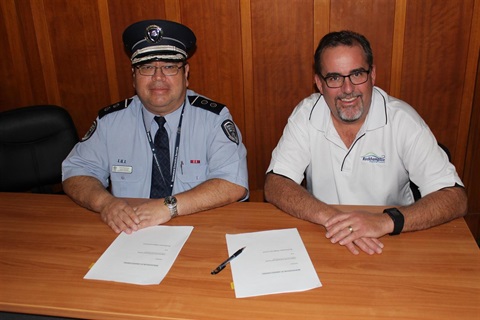 Capricornia Correctional Centre A/General Manager Yme Dwarshuis and CEO Evan Pardon.jpg