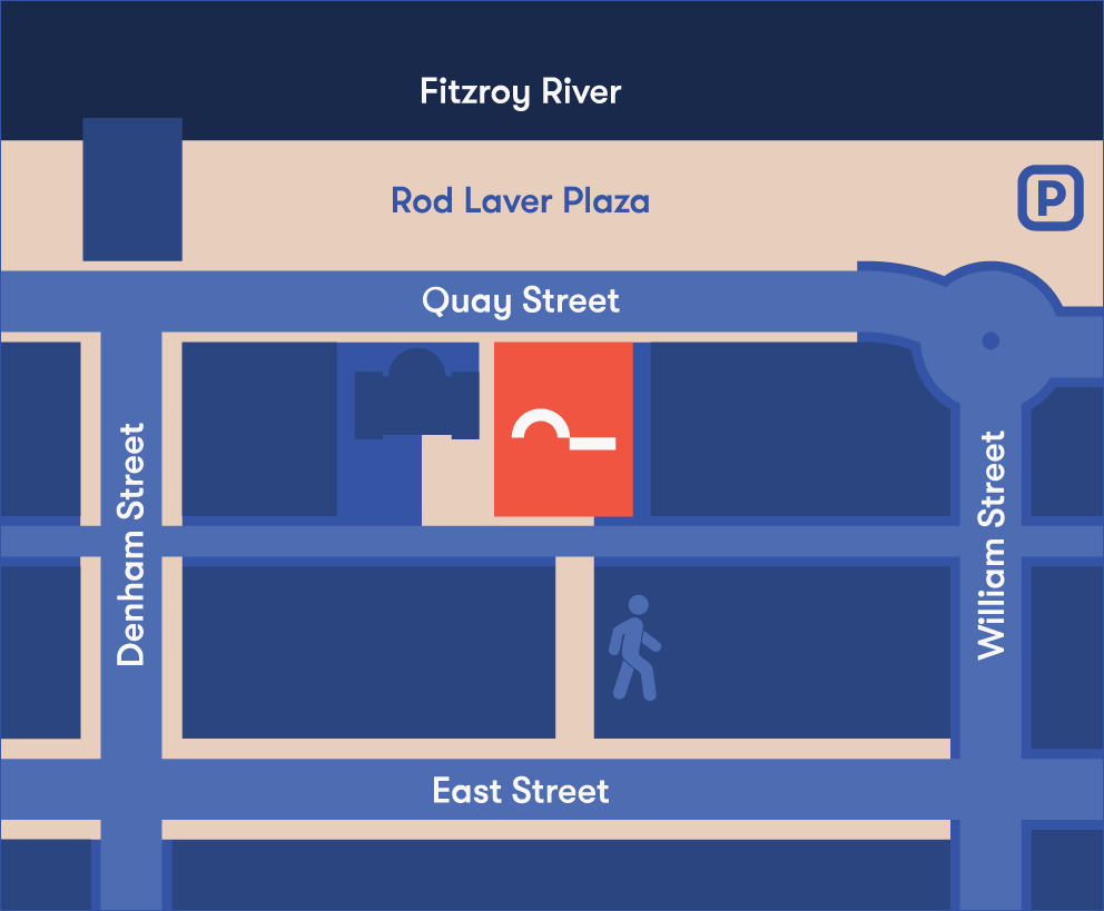 Rockhampton Museum of Art Quay Street Location Map