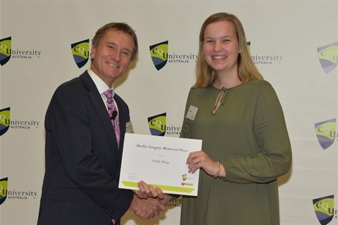 CQU VC Professor Nick Klomp and Emily Haig.jpg