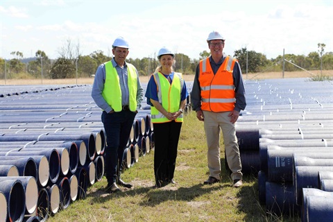 Mayor Williams, Cr Cherie Rutherford, Barry O'Rourke MP.jpg