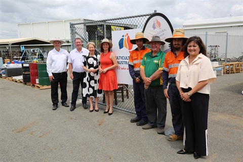 Cr Latcham, Barry O'Rourke, Minister Di Farmer, Deputy Mayor Neil Fisher, MCA CEO Christine Castley.jpg