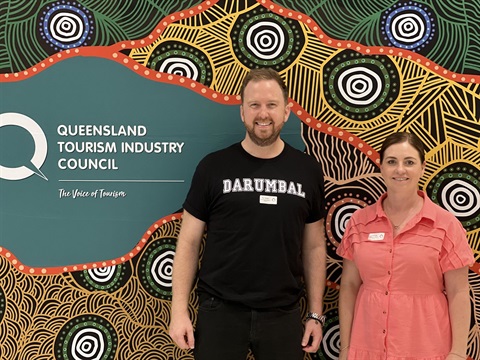 Advance Rockhampton Tourism and Events Manager Zac Garven and Tourism Coordinator Lauren Law.jpeg