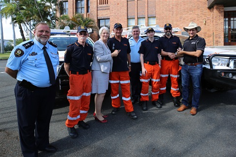 Andrew Wyatt, Mick Matthews, Mayor Strelow, Des Brown, Eddie Cowie, Thomas Dunham, Scott Ballment, Cr Williams