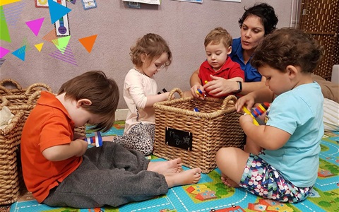 Child Care Centre toddlers reading