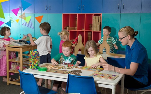 Preschool children playing at City Child Care Centre