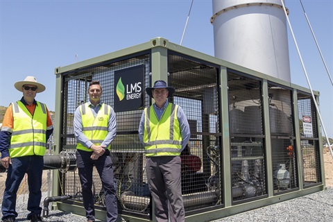 Councillor Shane Latcham, LMS Energy Client and Contract Manager Jason Dockerill, RRWR Manager Michael O'Keeffe.jpg