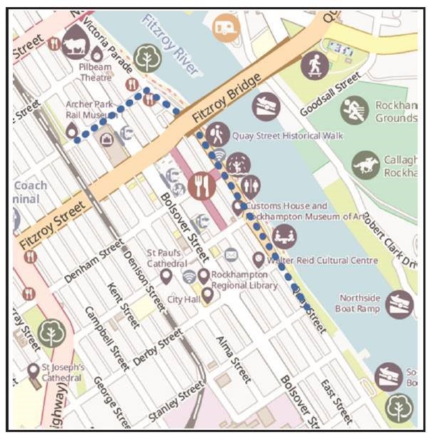 Anzac Day 2021 March Map