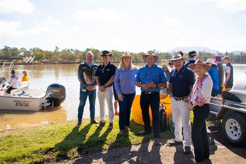 Fitzroy River alive with barramundi after fingerlings.JPG