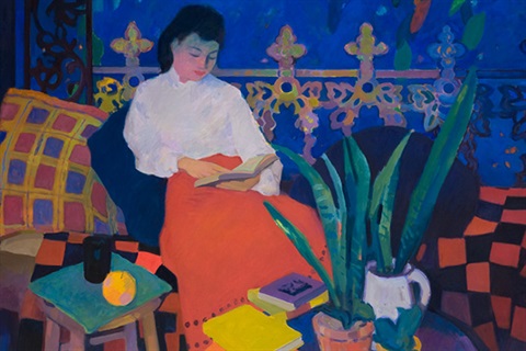 John Rigby (1922 – 2012), Poetic night (detail) 1976, oil on canvas, 106 x 120 cm
