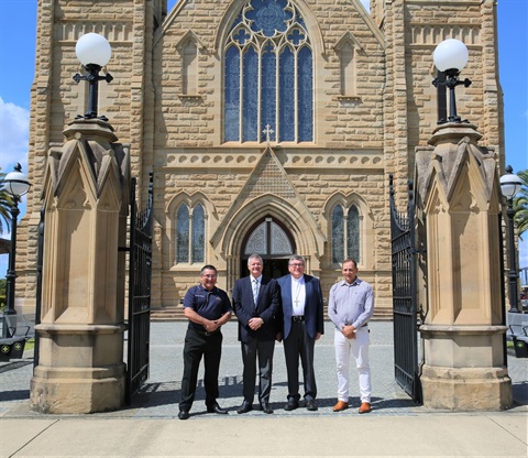 L-R-Cr-Drew-Wickerson-TCC-Principal-Rob-Alexander-the-Most-Reverend-Bishop-Michael-McCarthy-DD-and-Mayor-Tony-Williams.jpg