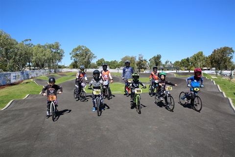 BMX Club Members at Pump Track