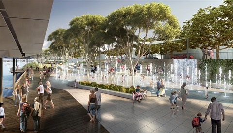 Riverfront Wet Play Area