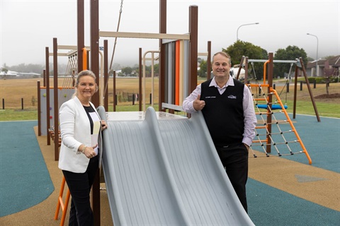 Cr Rutherford and Cr Latcham at the new park on Springfield Drive (1 of 1).jpg