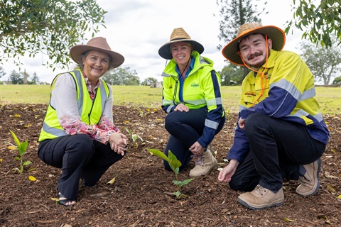 Cr Rutherford with Council staff Tahlei Richardson and Zac Tomkins (1 of 1).jpg