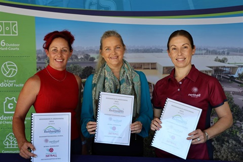 L-R Simone Hitchcock, Cr Cherie Rutherford and Kate Davies.JPG