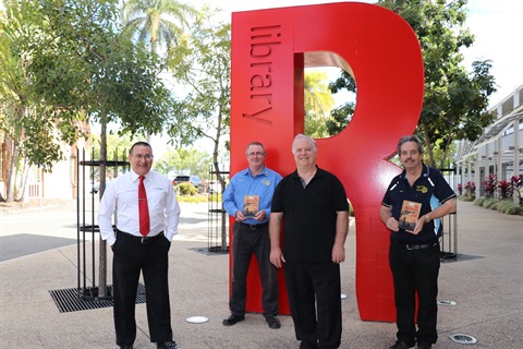 L-R Cr Drew Wickerson, Bernard Molloy, Mark Svendsen, Rod Green.JPG