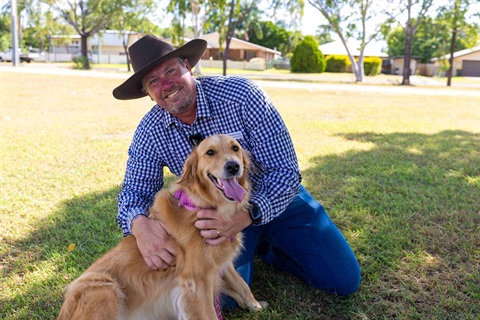 Cr Edward Oram and Molly.jpg