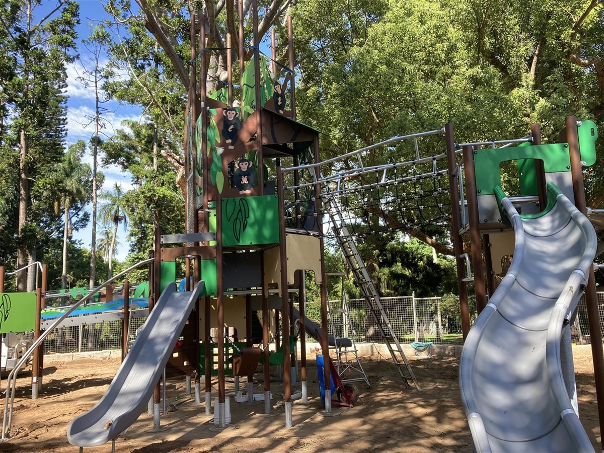 Progress on Botanic Gardens Playground Rockhampton Regional Council