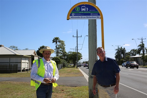 Cr Tony Williams and Member for Rockhampton Barry O'Rourke.jpg