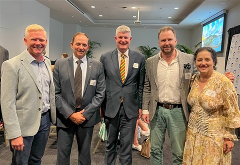 L-R - QTIC CEO Brett Fraser, Mayor Tony Williams, Minister Stirling Hinchliffe, Zac Garven, QTIC Chair Elsa Dalessio.jpg