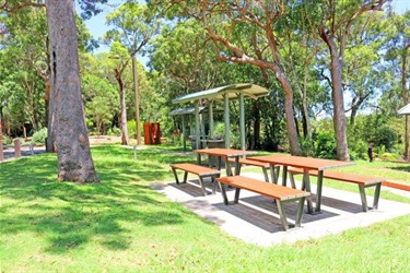 Fraser Park Tables and BBQ Area