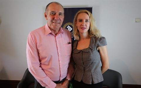 Elize Hattin and Steve Grant in the SmartHub