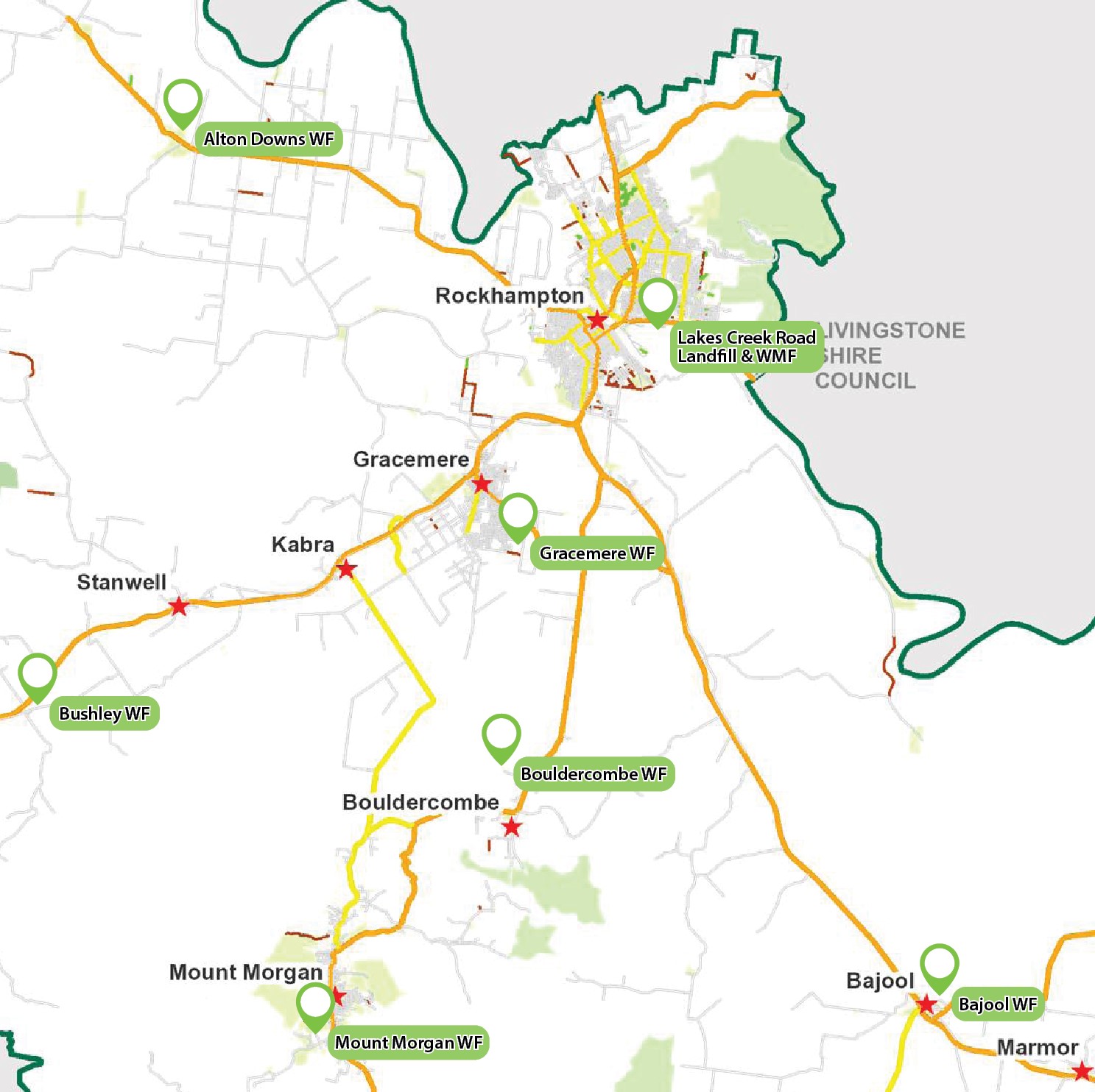 Waste Facilities Map