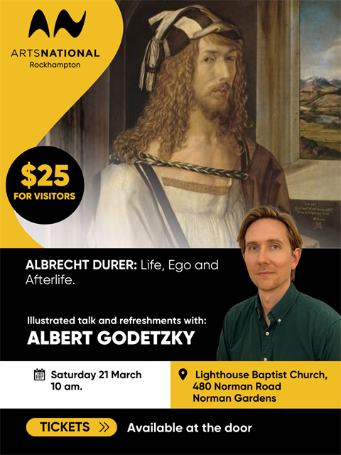 This lecture traces the artist’s origins in his goldsmith father’s workshop in Nuremberg, his ambitious travels in Italy and subsequent patronage by the Habsburgs